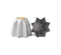 Decora, 0062689 Moule professionnel Pandoro Ø 23,5 x 17 cm, Idéal pour réaliser un Pandoro de 1Kg, en aluminium anodisé, Sans points de soudure, Design professionnel, Argent