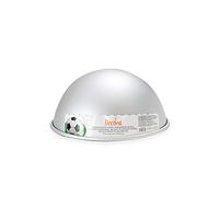 Decora 0062954 Moule Demi-SPHÈRE en Aluminium ANODISÉ Ø 15 X H 7,5 CM, Aluminum, Argent