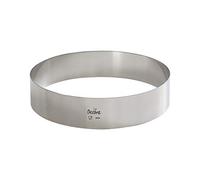 Decora 0063726 Cercle Acier Inoxydable Ø 26x4h cm, INOX, 26 x 4 cm, Gris