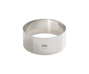 Decora 0063746 Cadre Cercle Acier Inoxydable Diamètre 14 x 6 cm, Argent