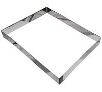 Decora 0063769 Cadre Rectangle Acier Inoxydable 40 x 30 x 4,5 cm, Argent