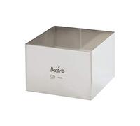 Decora 0063786 Cadre Carré Acier Inoxydable 18 x 18 x 6 cm