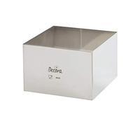 Decora 0063787 Cadre Carré Acier Inoxydable 20 x 20 x 6 cm, Argent
