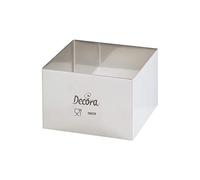 Decora 0063797 Cadre Carré Acier Inoxydable 5 x 5 x 4,5 cm