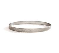 Decora 0064024 CERCLE À PÂTISSERIE PERFORÉ EN ACIER INOX Ø 20 X 2 H CM, Gris