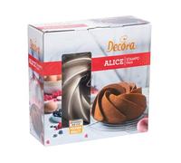 Decora 0080111 MOULE A GATEAU Ø 24 X 9 H CM ALICE EN ALUMINIUM MOULE SOUS PRESSION, Or
