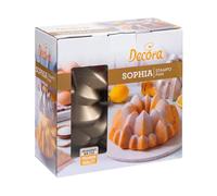 Decora 0080113 MOULE A GATEAU Ø 24 X 10 H CM SOPHIA EN ALUMINIUM MOULE SOUS PRESSION