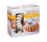 Decora 0080114 MOULE A GATEAU Ø 24 X 10 H CM CAROL EN ALUMINIUM MOULE SOUS PRESSION, Or