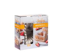 Decora 0080115 MINI-MOULE A GATEAU 16 X 16 X 6 H CM BEATRICE EN ALUMINIUM MOULE SOUS PRESSION, Or