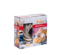 Decora 0080116 MINI-MOULE A GATEAU Ø 10 X 5 H CM ALICE EN ALUMINIUM MOULE SOUS PRESSION