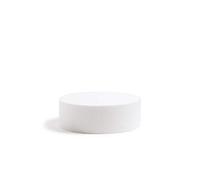 Decora, 0173813 Disque Rond en polystyrène emballé Individuellement, Idéal comme modèle pour réaliser des gâteaux à étages, Bords Droits, Ø 20 X H 10 CM, Ecru