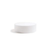 Decora, 0173814 Disque Rond en polystyrène emballé Individuellement, Idéal comme modèle pour réaliser des gâteaux à étages, Bords Droits, Ø 25 X H 10 CM, Ecru