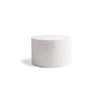 Decora, 0173832 Disque Rond en polystyrène, Idéal comme modèle pour réaliser des gâteaux à étages, Bords Droits, Ø 25 X H 20 CM, Blanc