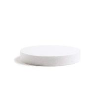 Decora, 0173906 Disque Rond en polystyrène, Idéal comme modèle pour réaliser des gâteaux à étages, Bords Droits, Ø 45 X H 5 CM, Off/White