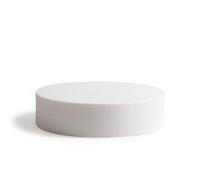 Decora 0174012 Lot de 5 bases rondes en polystyrène, idéales pour les exercices et pour réaliser des gâteaux à étages, aspect parfait, diamètre 10 x H 7,5 cm