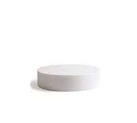 Decora, 0174017 Disque Rond en polystyrène emballé Individuellement, Idéal comme modèle pour réaliser des gâteaux à étages, Bords Droits, Ø 25 X H 7,5 CM, Ecru