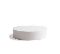 Decora, 0174019 Disque Rond en polystyrène emballé Individuellement, Idéal comme modèle pour réaliser des gâteaux à étages, Bords Droits, Ø 40 X H 7,5 CM, Ecru