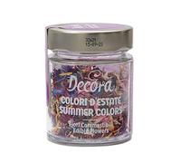 DECORA, 0201012 Couleurs d'été, Fleurs comestibles, Mélange de fleurs comestibles, Idéal pour décorer tous types de préparations culinaires, Convient aux plats sucrés et salés, Emballage de 2 grammes.