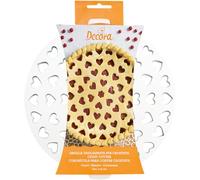 Decora Grille emporte-pièce tarte 0215801 – design breveté plastique motif cœur Ø30 cm Italie