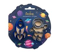 Decora 0255054 Lot de 2 emporte-pièces Space en plastique 0255054
