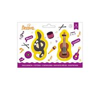 Decora 0255199 KIT 2 EMPORTE-PIÈCES en Plastique CLÉ DE Sol ET Violon