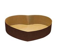 Decora 0320146 Pack 60 Mould Heart in Oven Paper 20.5 X 22.5 X H 5 cm - 700 G