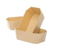 Decora 0320154 30 PCS MOULE DE CUISSON PAPIER RECTANGULAIRE À PAIN 15,3 X 8,8 X H 6 CM