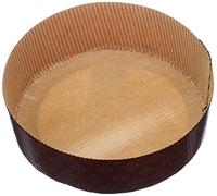 Decora, 0320165 5 Formes pour Panettone Bas de 500 g, en Papier Rigide en Cellulose Pure, Résiste à des températures de 200 °, Idéales pour réaliser Un panettone Maison, Fabriquées en Italie.