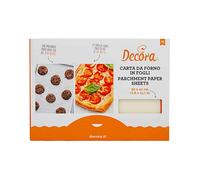 Decora 0320500 CF. 25 Feuilles DE Papier Cuisson Anti ADHÉRENTE 40 X 30 CM, Autre