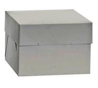 Decora, 0339476 Boîte à gâteau, Idéale pour Transporter et Conserver des gâteaux décorés, Conditionnée Individuellement, 26,5 x 26,5 x H 25 cm.