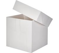 Decora, 0339477 Boîte à gâteau, Idéale pour Transporter et Conserver des gâteaux décorés, Conditionnée Individuellement, 30,5 x 30,5 x H 30 cm.