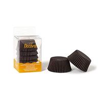 Decora, 0339632 Moules à Muffins Brun, Moules Pratiques pour Cuire, présenter et Offrir des Muffins, Résistent jusqu'à 220 °, en Blister Pratique.