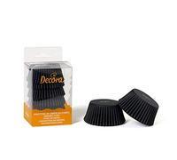 Decora, 0339642 Moules à Muffins Noir, Moules Pratiques pour Cuire, présenter et Offrir des Muffins, Résistent jusqu'à 220 °, en Blister Pratique.