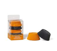 Decora, 0339645 Moules à Muffins Orange et Noir, Moules Pratiques pour Cuire, présenter et Offrir des Muffins, Résistent jusqu'à 220 °, en Blister Pratique.
