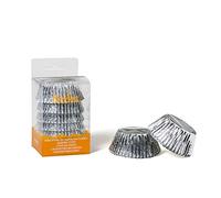 Decora, 0339793 Moules à Muffins Argent, Moules Pratiques pour Cuire, présenter et Offrir des Muffins, Résistent jusqu'à 180 °, en Blister Pratique.
