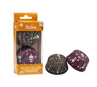 Decora 0339864 PAQUET 36 CAISSETTES HAPPY HALLOWEEN 50 X 32 MM, Orange