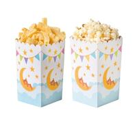 Decora, 0350159 Lot de 6 boîtes de fête bébé 7 x 7 x 14 cm, parfait pour les fêtes et les événements, pour présenter et servir des collations variées, à la fois sucrées et salées