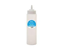 DECORA, 0379186 Bouteille distributeur avec bec de 4 millimètres, Idéale pour décorer des gâteaux avec des glaçages, du chocolat ou des sauces liquides, 350 ml.