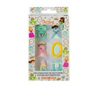 Decora 0500446 Lot de 6 décorations prince grenouille en sucre