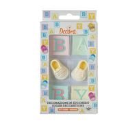 Decora 0500457 Lot de 6 décorations pour bébé en sucre