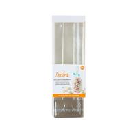 Decora 0855041 Lot de 10 sachets transparents en plastique pour aliments avec fond rigide en carton 80 + 50 x 280 H Mm, pour emballer des friandises, biscuits et bon