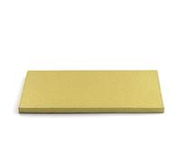 Decora, 0931376 Dessous de gâteau rigide rectangulaire, couleur or, en carton à double paroi, recouvert d'aluminium, résistant et robuste, idéal pour présenter des gâteaux, 40 x 30 x h 1,2 cm