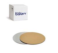 Decora, 5933012 Lot de 100 assiettes à gâteau de Ø 18 x 1 H mm, couleur or et argent, en carton, recouvertes d'un film imperméable, idéal pour présenter et servir des bonbons