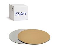 Decora, 5933015 Lot de 100 assiettes à gâteau de Ø 24 x 1 H mm, couleur or et argent, en carton, recouvertes d'un film imperméable, idéal pour présenter et servir des bonbons