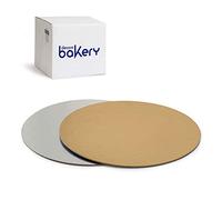 Decora, 5933017 Lot de 100 assiettes à gâteau de Ø 28 x 1 H mm, couleur or et argent, en carton, recouvertes d'un film imperméable, idéal pour présenter et servir des bonbons