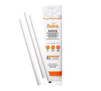 Decora 9260156 Paquet 8 Goujons en Polypropylène Neutre, Plastique, Blanc, 30 x 0,8 x 0,8 cm