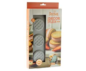 Decora 9260442 Decorflex Duo rond, en silicone Platinum flexible, avec deux moules avec des profondeurs différentes, fabriqué en Italie, de haute qualité, pour préparations sucrées et salées, tant au