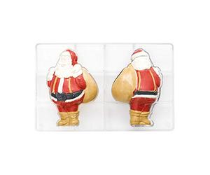 Decora COD. 0050110 Moule DE Polycarbonate PÈRE NOËL 69 X 105 MM 200 X 120 X 22 MM