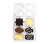 DECORA COD. 0050148 MOULE À CHOCOLAT PLAQUES 10 CAV. 200 X 120 X 22 H MM, Neutre