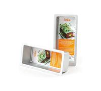 DECORA COD. 0062649 MOULE À PAIN RECTANGULAIRE EN ALUMINIUM ANODISÉ 25,4X10,2XH7,5CM, Argent